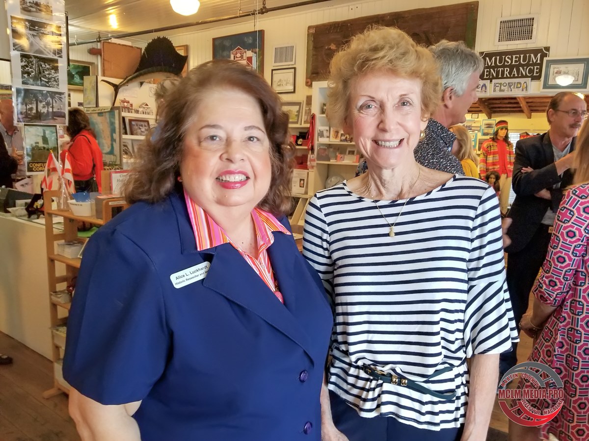 Alice L. Luckhardt and Sandra Henderson Thurlow at the Stuart Heritage Museum, Stuart, Florida. Their books are available at the Museum’s gift shop.
