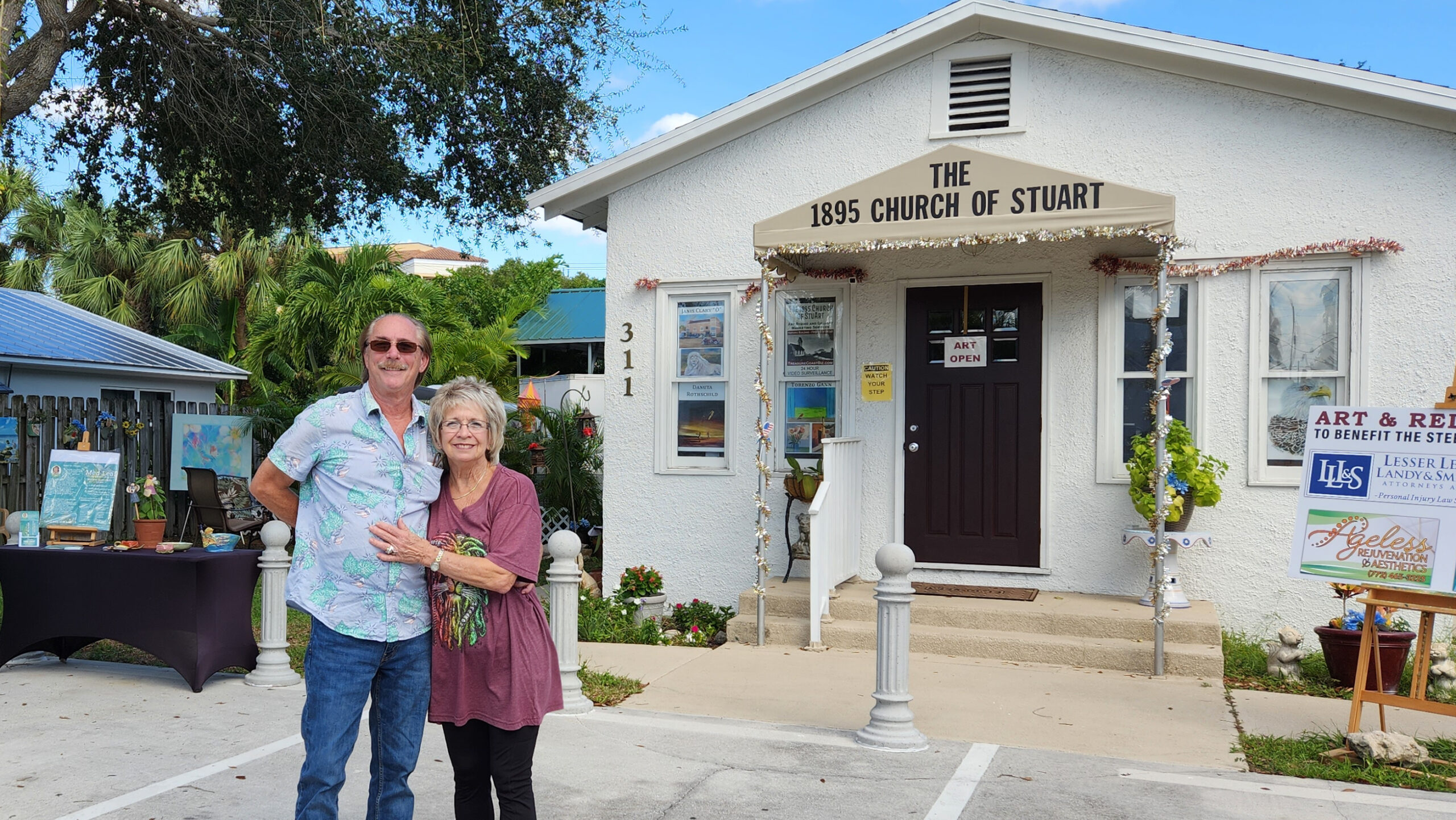 The 1895 Church of StuArt, the oldest church building located in what is now Martin County, Florida. Supporting Local History and Art. Historical Preservation, the City of Stuart, Martin County, Florida. Historical Building Tour